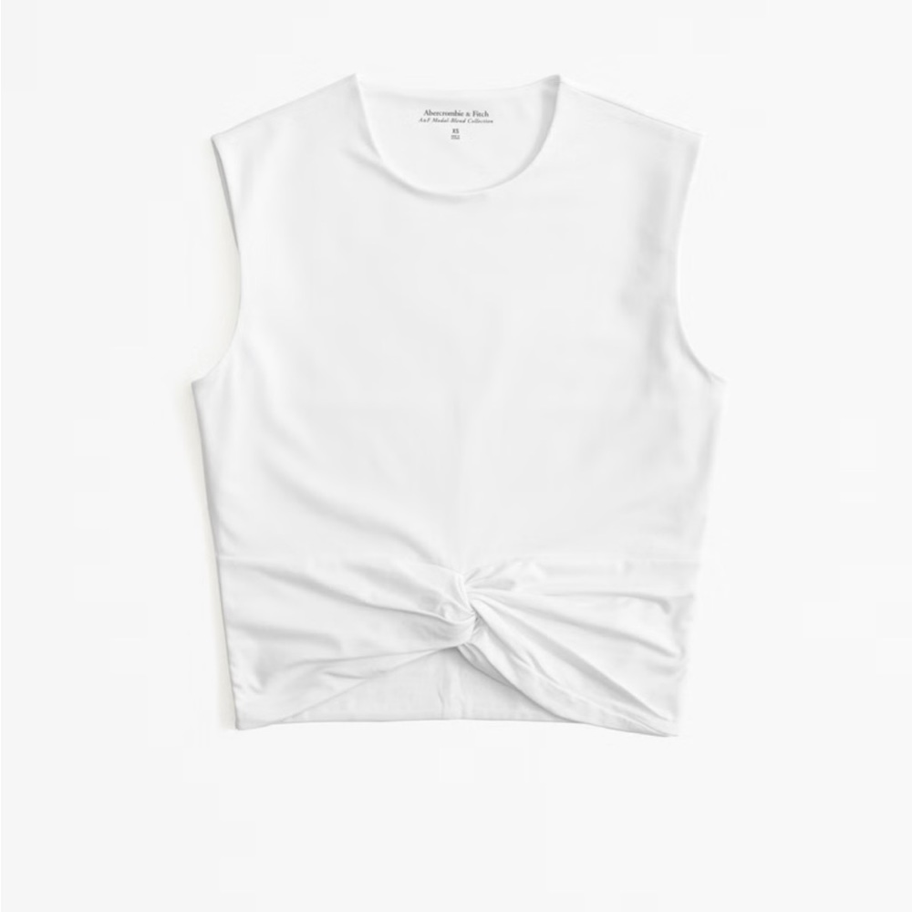 Abercrombie Cotton Modal Twist Front Shell Top NWT